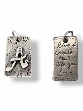 Jes MaHarry Sterling Silver Initial A Pendant  Live + create a life you love